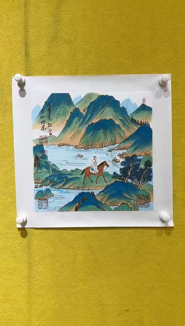 国画梁兆金/精品国画/1平尺