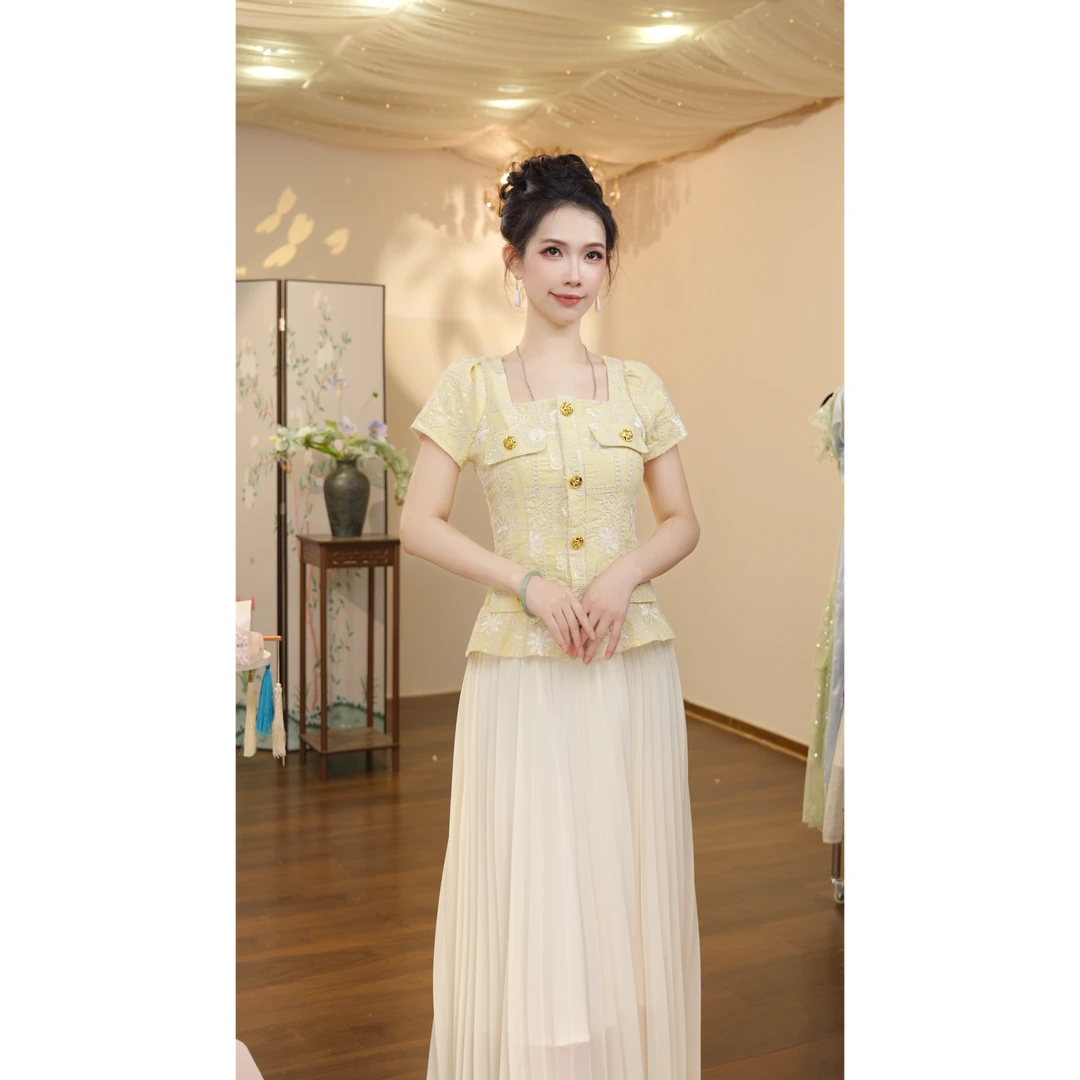 七姐原创-1560（暖阳时光）连衣裙WL008