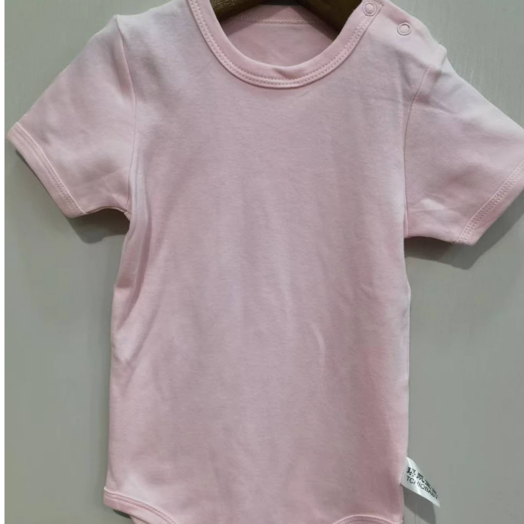 婴幼儿纯棉男女宝宝短袖包屁衣