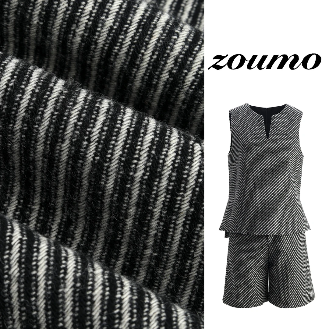 ZOUMO/邹茉【海岛热恋】宽松马甲松紧腰短裤遮肉显瘦A30W00116