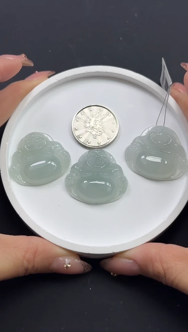 颈饰未镶嵌翡翠佛公 多样性发一件