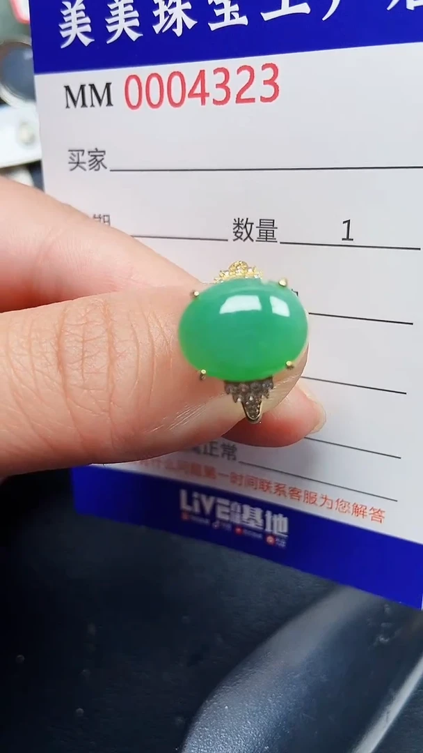 颈饰银S925镶嵌翡翠4323