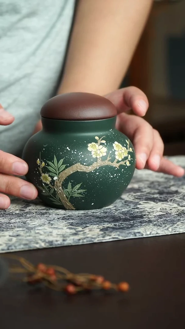 茶杯紫砂8宜兴紫砂茶叶罐