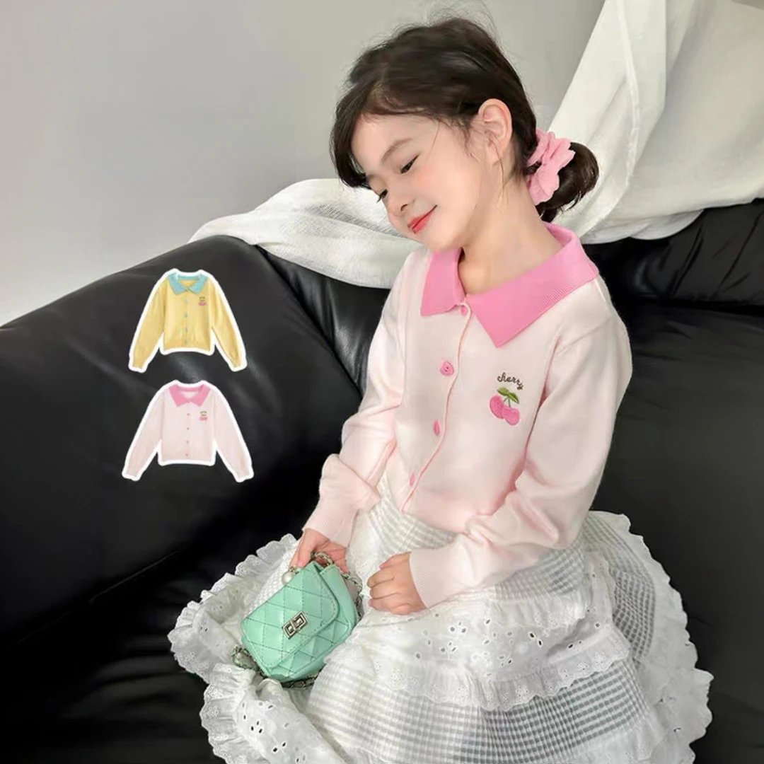 【小妮】编码01-065女童春秋韩版小童宝宝洋气毛衣裤子衬衫卫衣集合