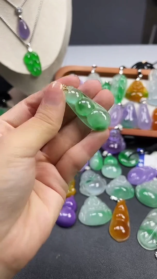 颈饰未镶嵌翡翠  所见即所得 一图一物