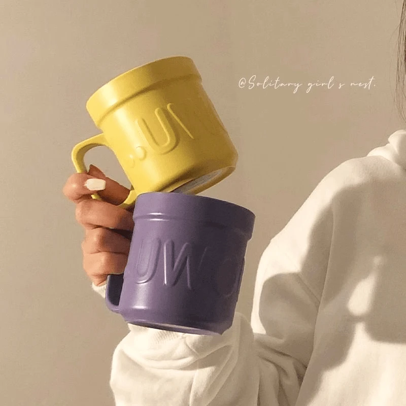 高颜值漱口杯家用牙刷杯子情侣牙杯立体字母牙刷杯学生宿舍洗漱杯