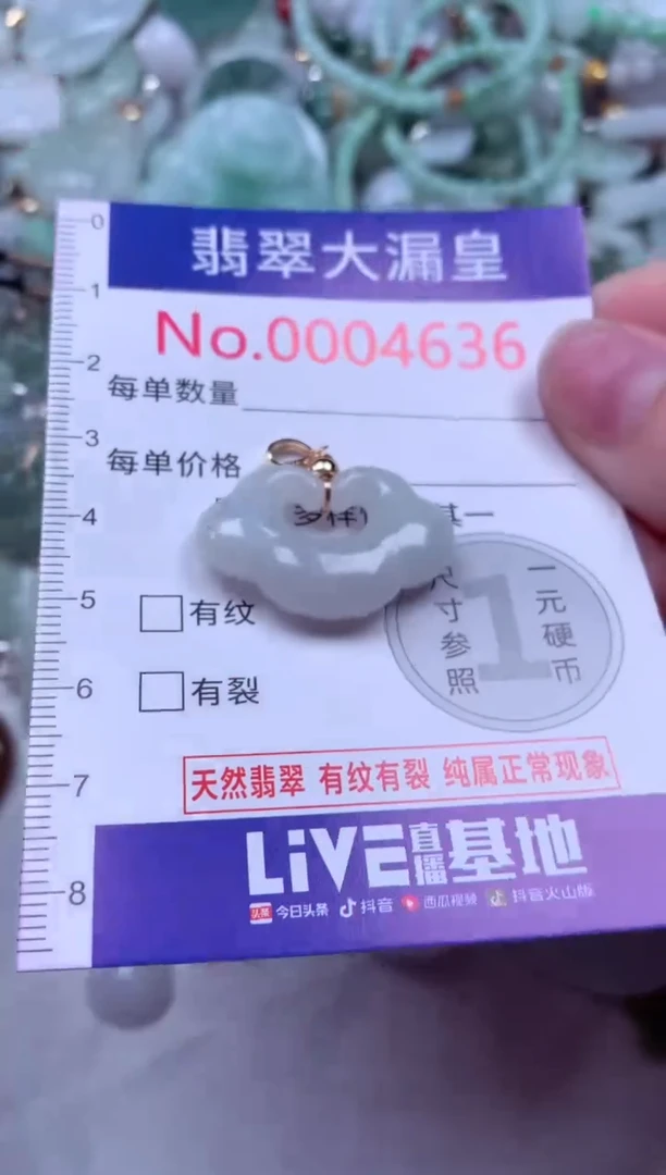 吊坠(不含链)未镶嵌翡翠4636