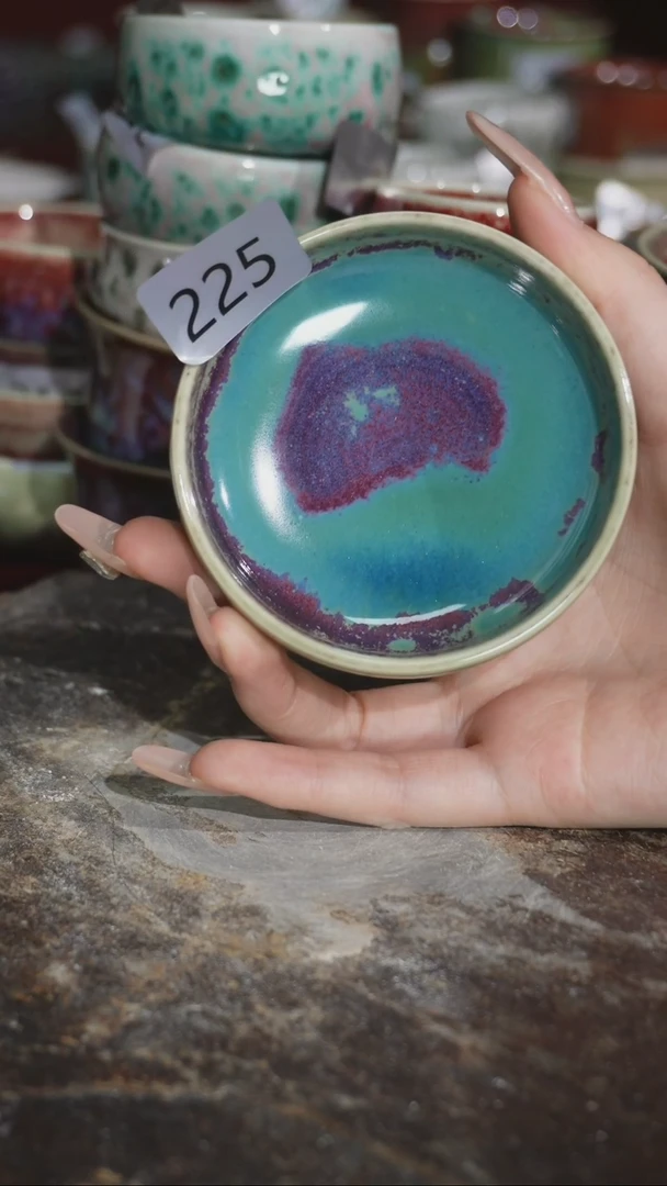 摆件精品窑变钧瓷茶器