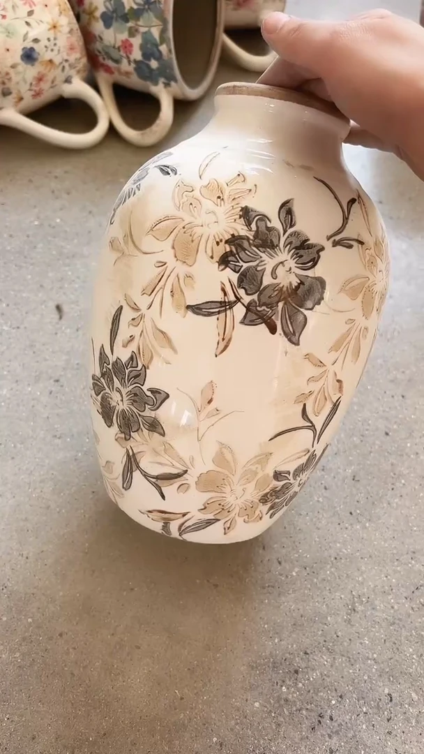 【闪购商品】陶瓷花盆高26cm内口6cm