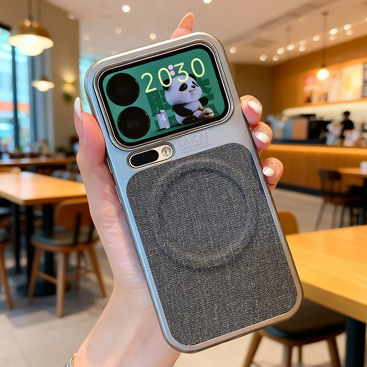 适用小米17Promax手机壳新款防摔Pro奢华17保护套男布纹磁吸硬壳