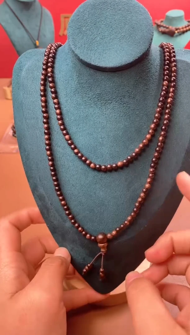 【闪购商品】沉香木手串M沉水芽庄黄棋楠04*216颗