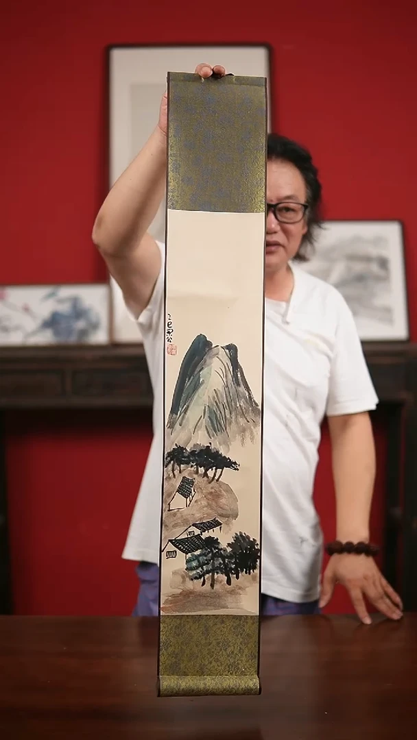国画手写手绘-15*90卷轴