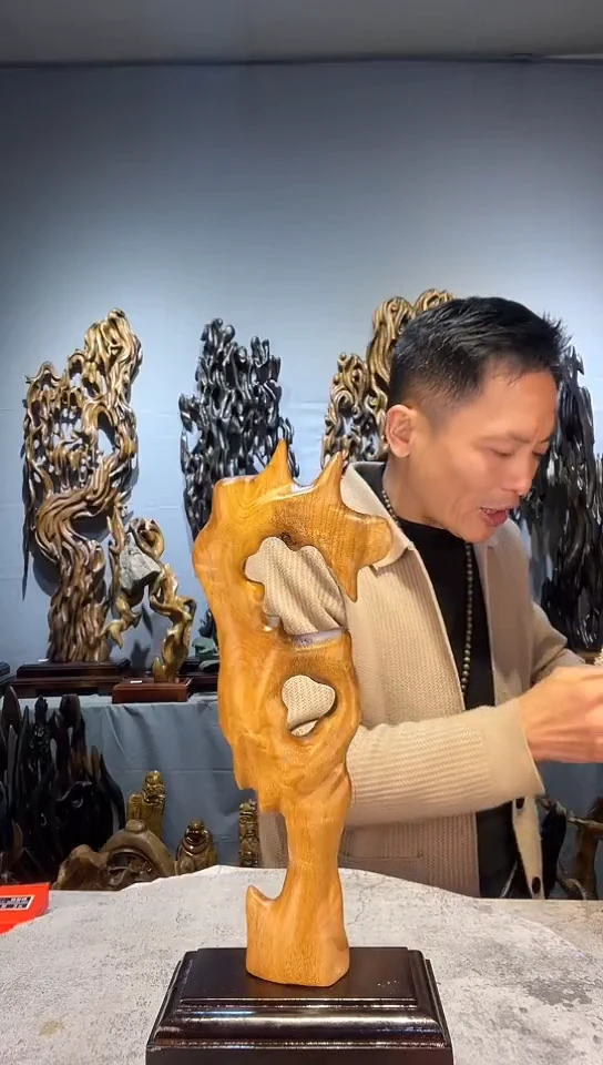 【闪购商品】金丝楠金丝楠小叶桢楠随行摆件11