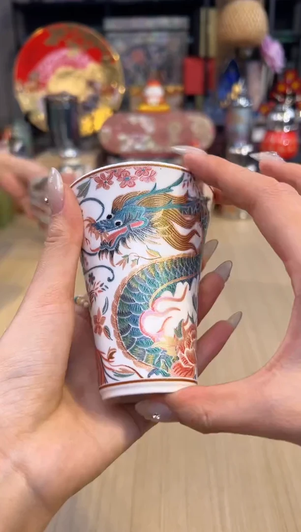 116龙凤刺绣可乐杯