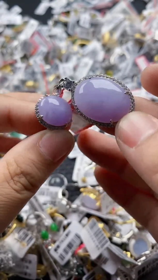 翡翠戒指银S925镶嵌8888      4