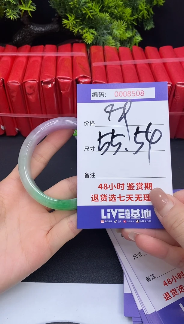 未镶嵌手镯翡翠0008508