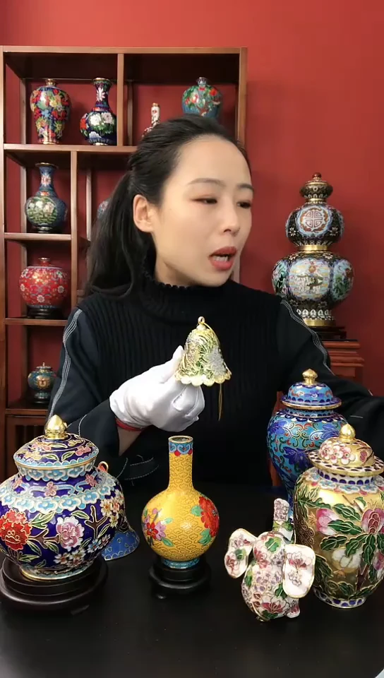 非遗景泰蓝 好运铃 2.5寸 铃铛一响 黄金万两