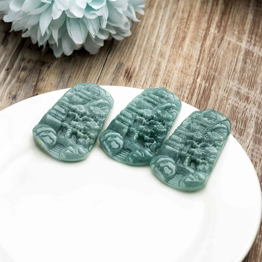 【小蕊寻翠】小山水翡翠吊坠牌多样性发其一XR-6843|CGJ14