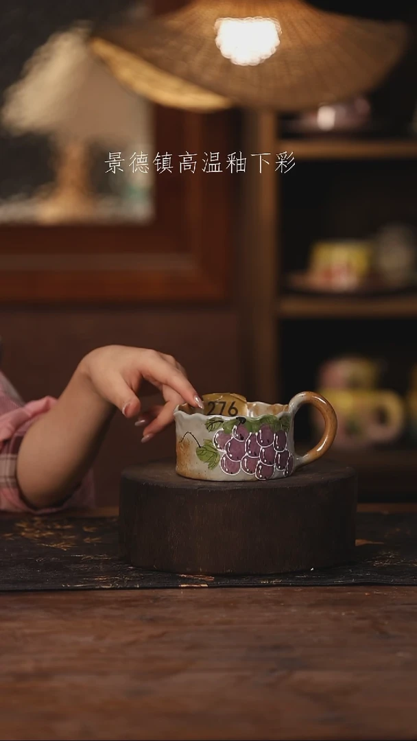 陶瓷景德镇高温釉下手绘陶瓷276