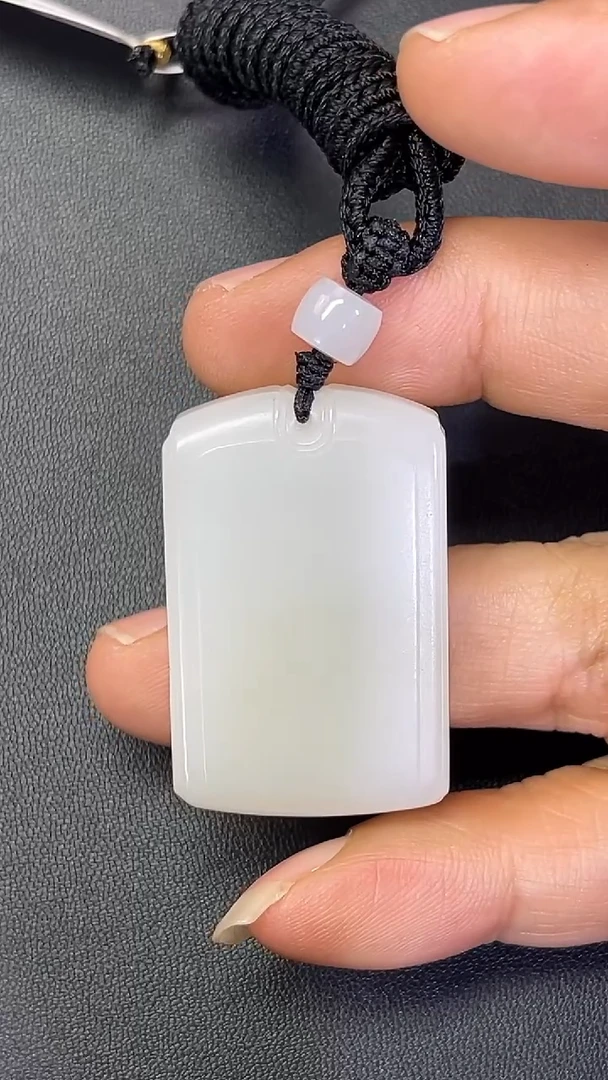 颈饰未镶嵌和田玉710005#新疆白玉无事牌