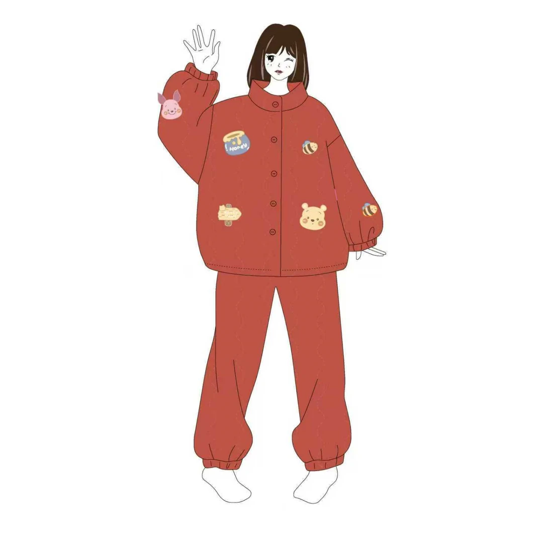 【一号链接】按照主播报的编码下单--爆款睡衣加绒加厚家居服套装1