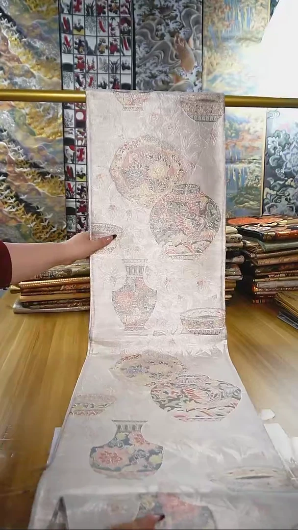 【闪购商品】织绣织锦112六通博古纹