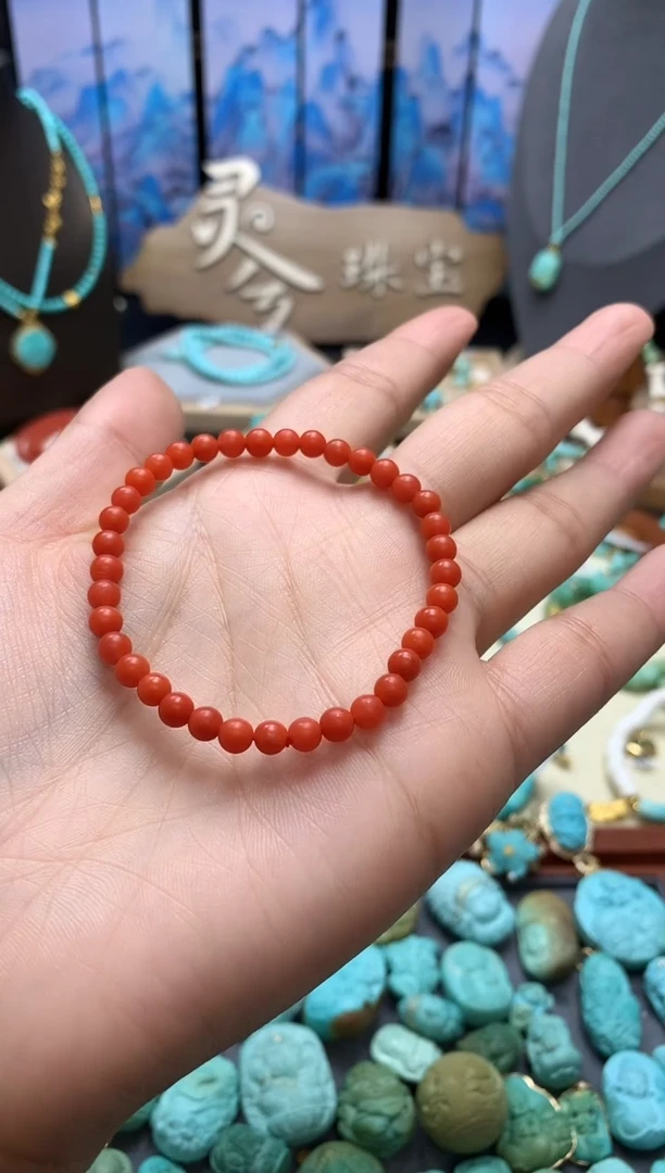 【闪购商品】南红玛瑙手链未镶嵌精品保山南红单圈