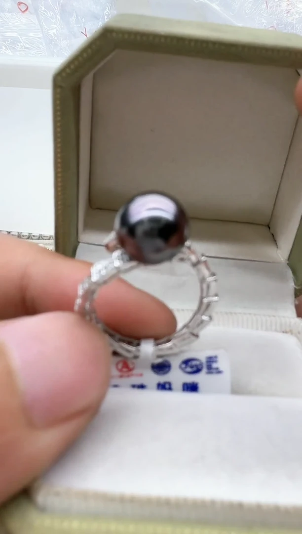 【闪购商品】海水珍珠戒指银S925镶嵌清货