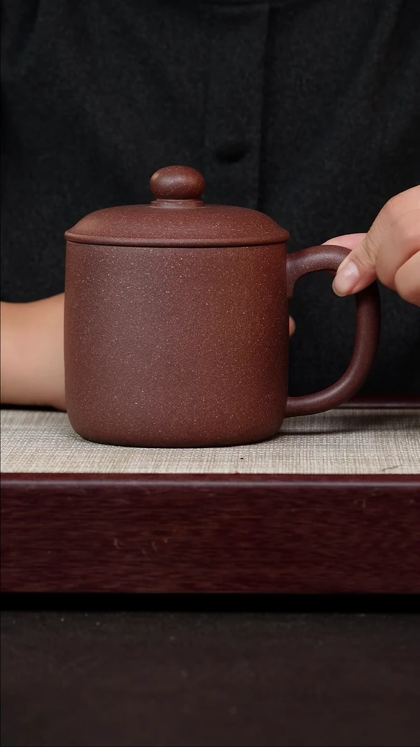 茶杯紫砂天青泥鱼乐杯