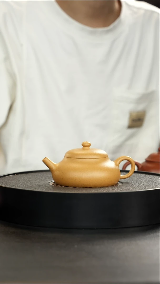 茶壶紫砂老宕口天花板黄金段微微瑕大漏