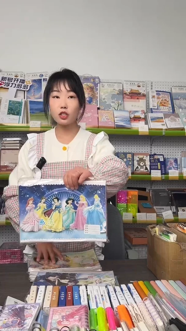 B5铁钉图画本  含贴纸  3包30本  女孩款