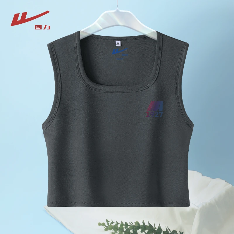 Warrior/回力独特漂亮小衫极简修身短款宽肩背心吊带透气运动穿搭