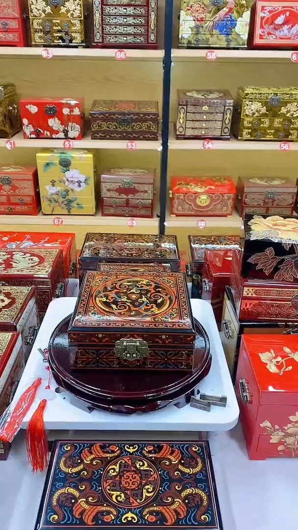 【闪购商品】19黑底手推漆宫廷汉文升级高挂饰收藏款