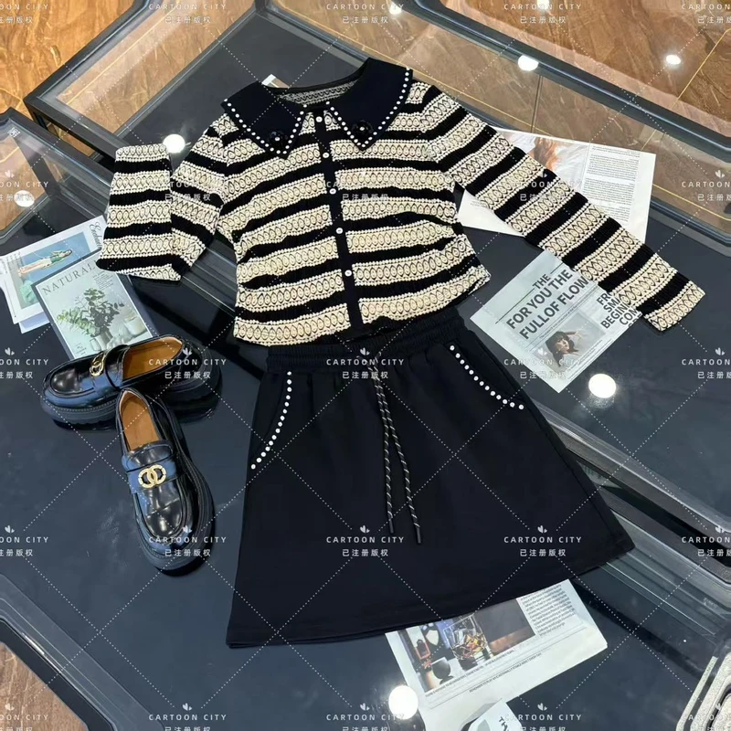 LLVD-B180秋季新品丨<重工系列>长袖卫衣翻领重工套装两件套