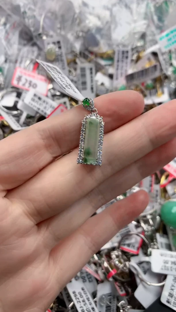 银S925镶嵌戒指翡翠1313----6