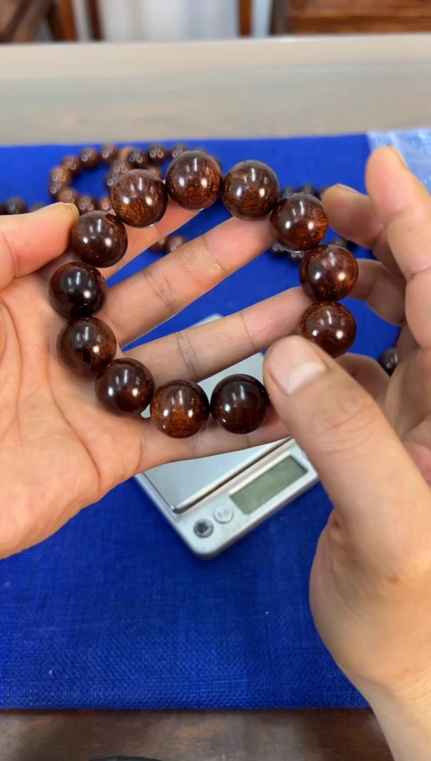 手串/手链黄花梨/降香黄檀1.8紫油梨水波纹手串