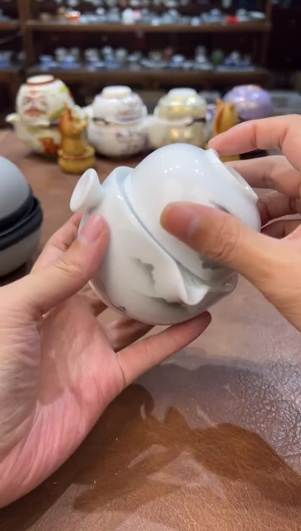 真的很便宜超好看会开片的旅行茶具