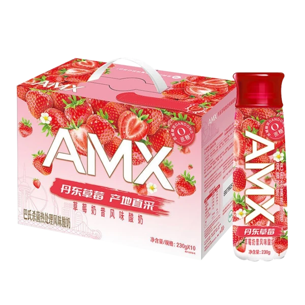 【12月日期】伊利安慕希AMX草莓奶昔酸奶 230g*10