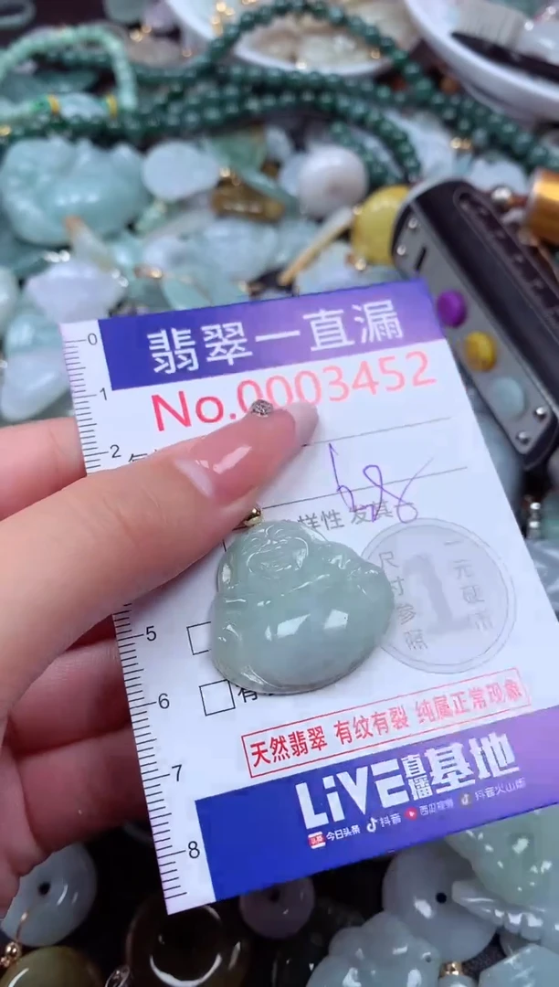 翡翠未镶嵌吊坠(不含链)3452