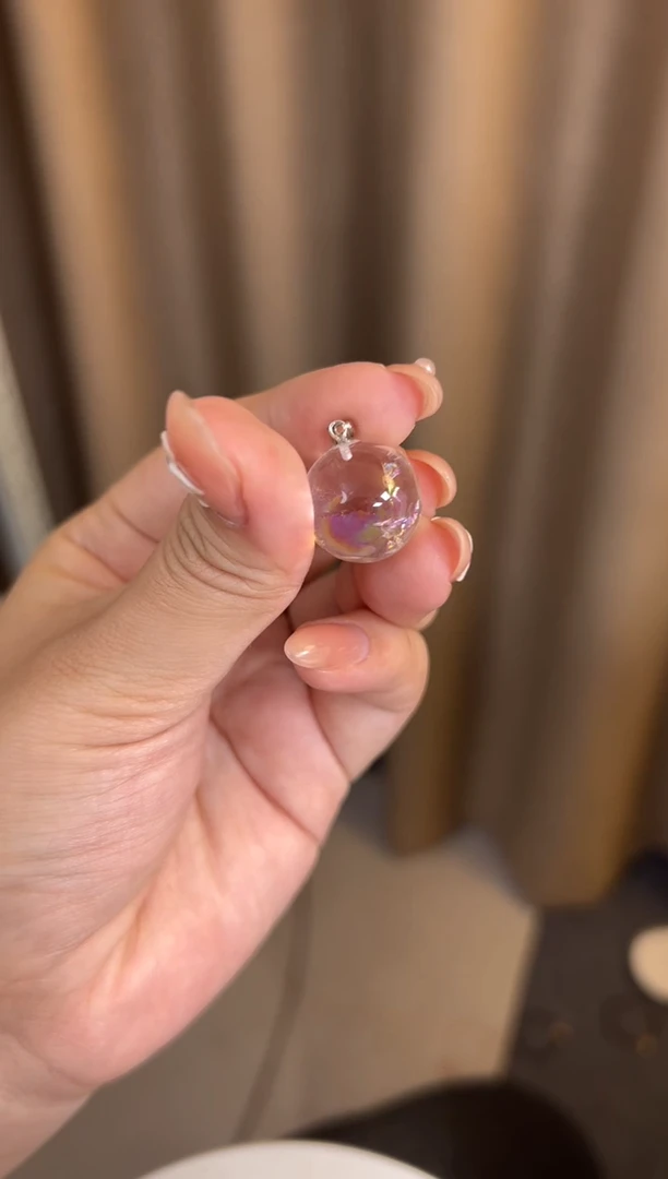 吊坠(不含链)银S925镶嵌水晶17mm白阿塞吊坠