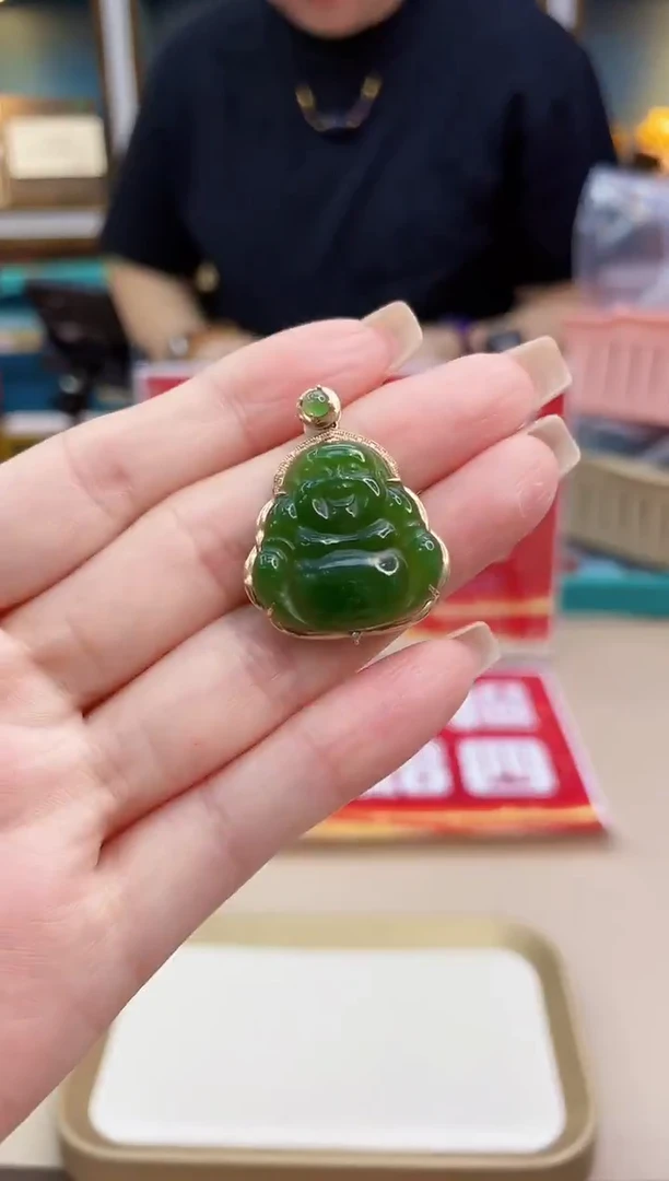 18K金镶嵌手链和田玉@@ZY20324011