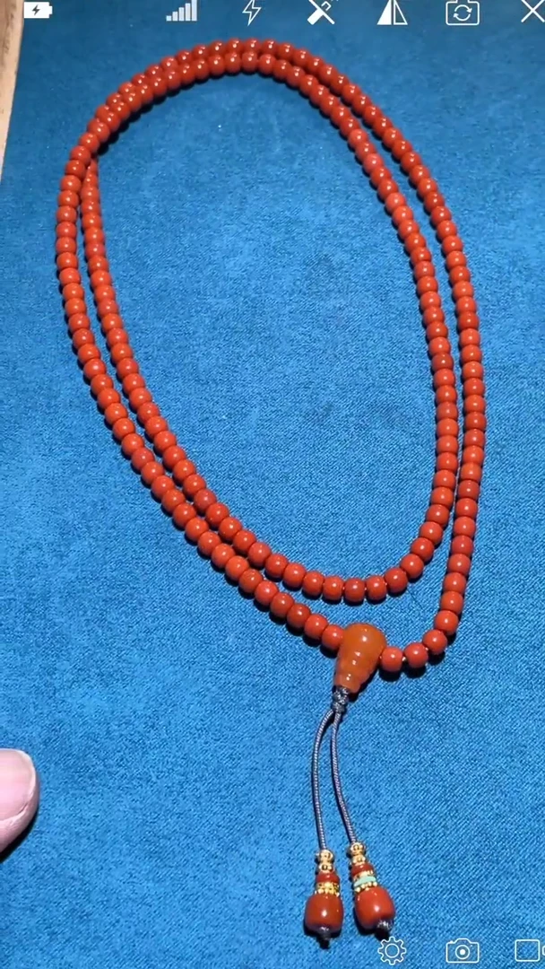 【闪购商品】定制南红玛瑙CC老型米珠珠链卡4