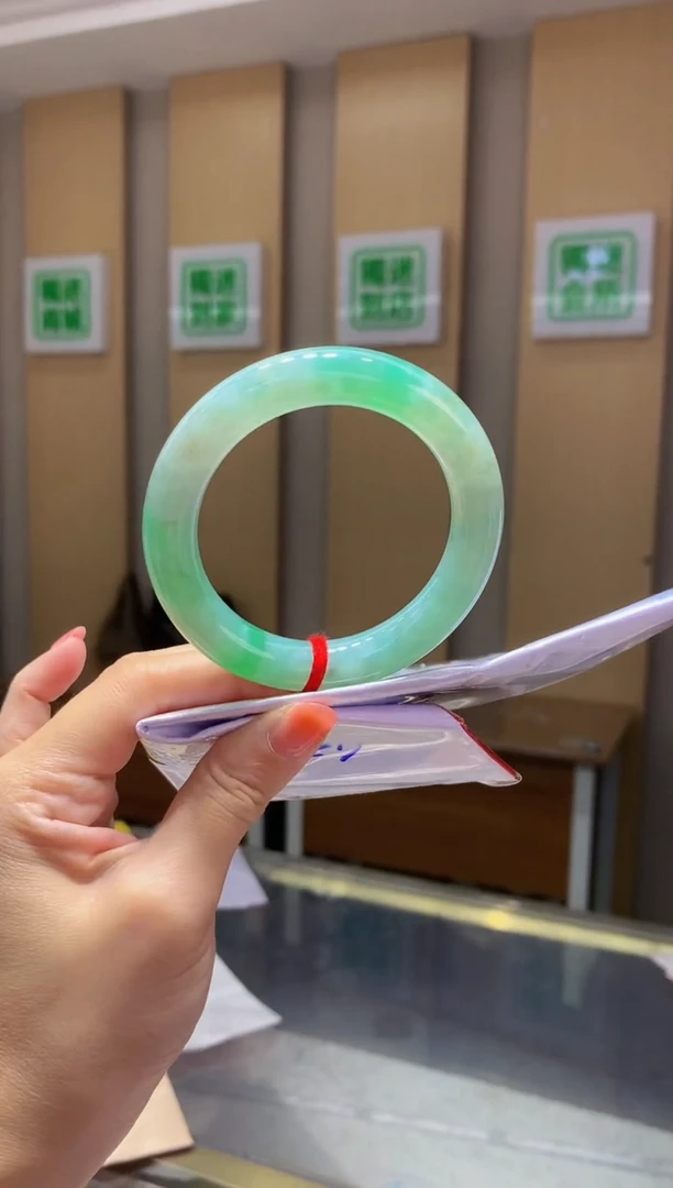 未镶嵌手镯翡翠-Q58 圈口55.8