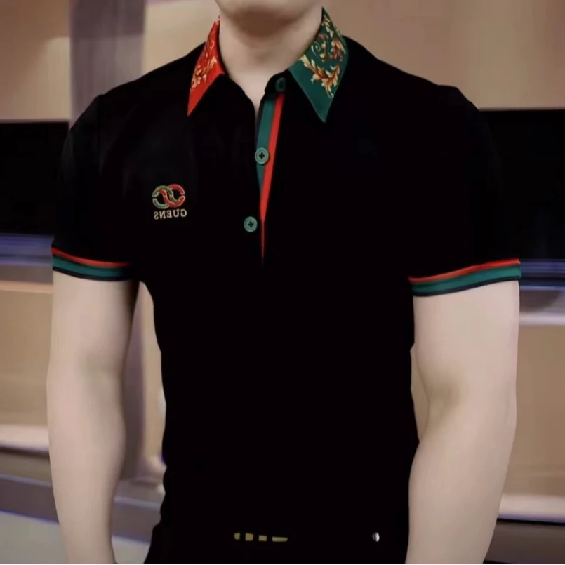 《经典芙蓉》夏季Polo衫半袖潮流修身休闲高品质商务翻领时尚轻奢