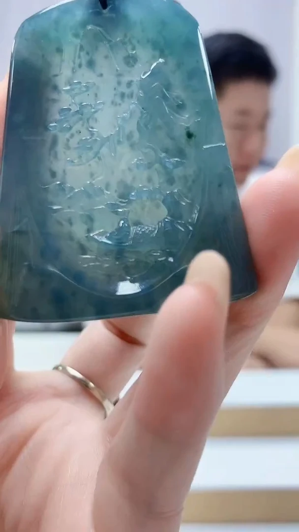 未镶嵌定制翡翠4917DD-毛货挂件17