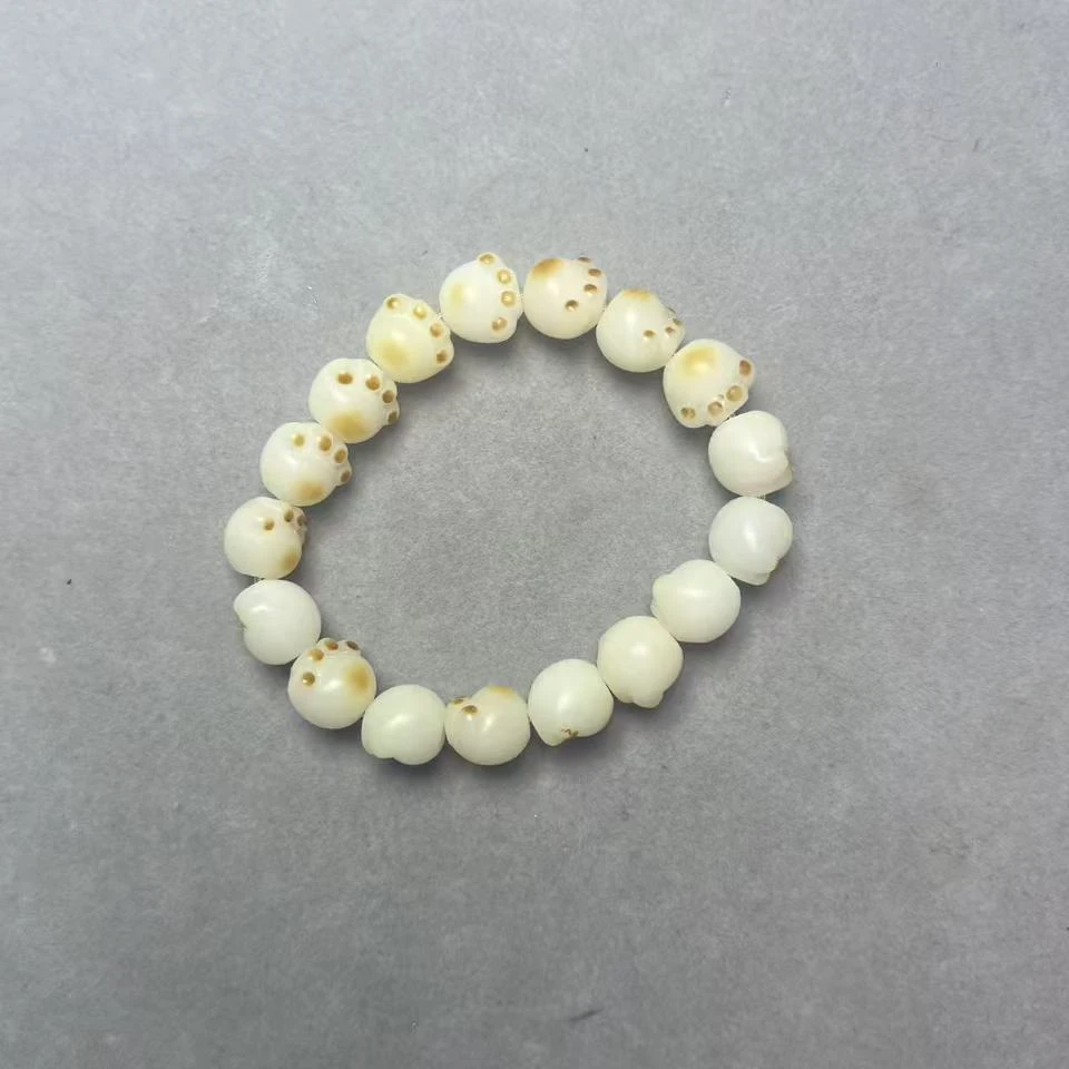 白玉菩提猫抓系列手串