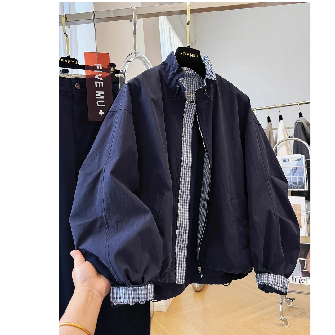 大码300斤韩系休闲超好看外套男女秋季韩里韩气穿搭工装夹克风衣2