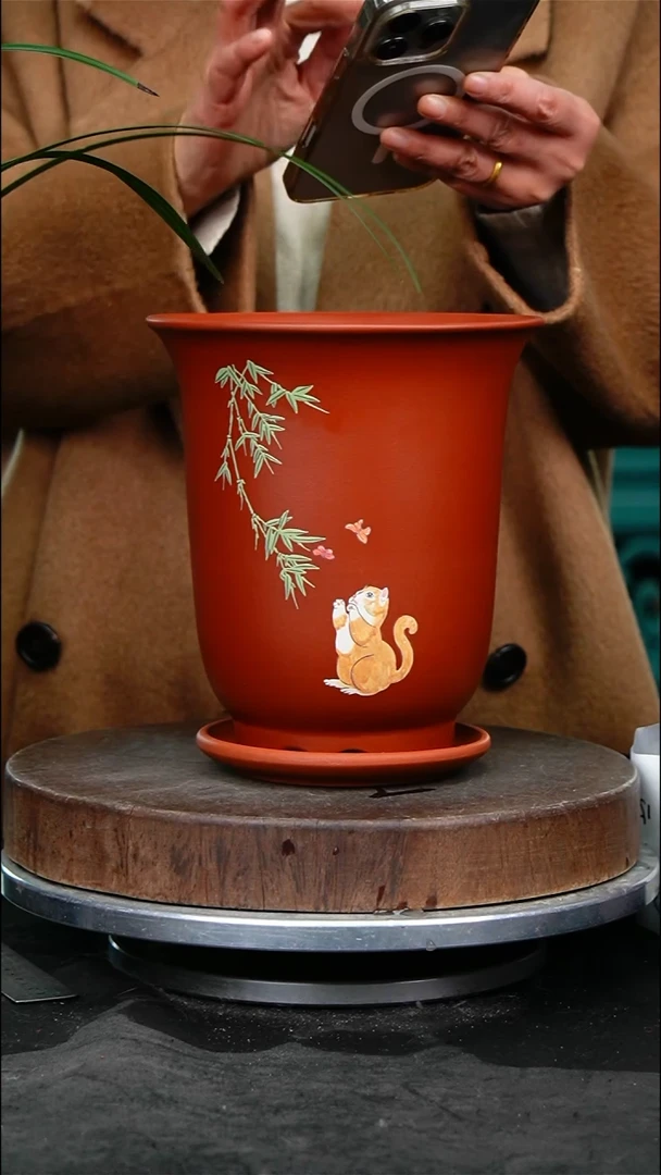紫砂花盆花卉园艺3531+z