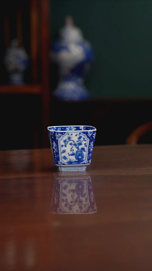 晓月柴窑 梅兰竹菊
