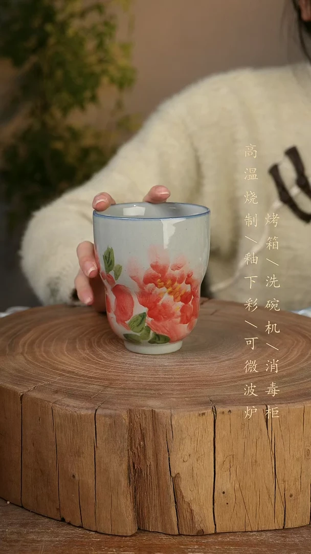 碗瓷景德镇手工手绘高温瓷釉下彩